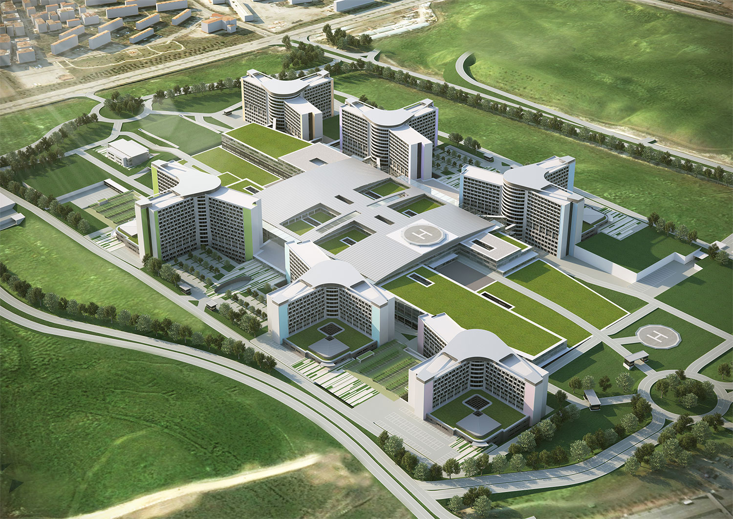 Etlik Integrated Health Campus in Ankara – render